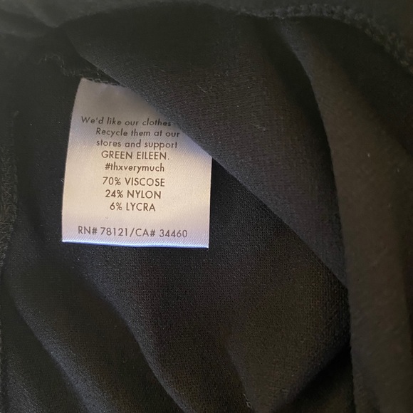 Eileen Fisher Black Pull On Pants - Picture 5 of 5